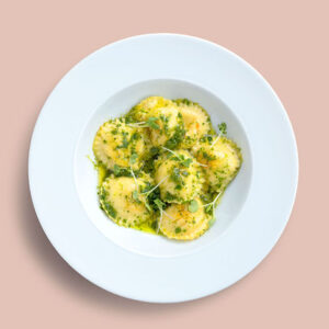 Hand-made ravioli